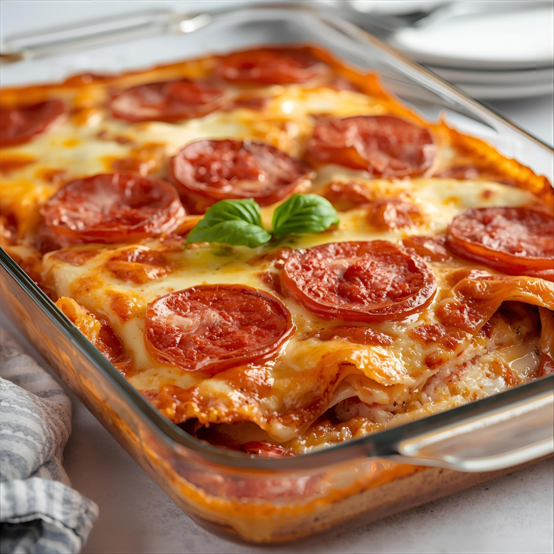 Lasagne au pepperoni